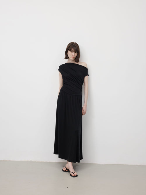 Nyx Draped Long Dress