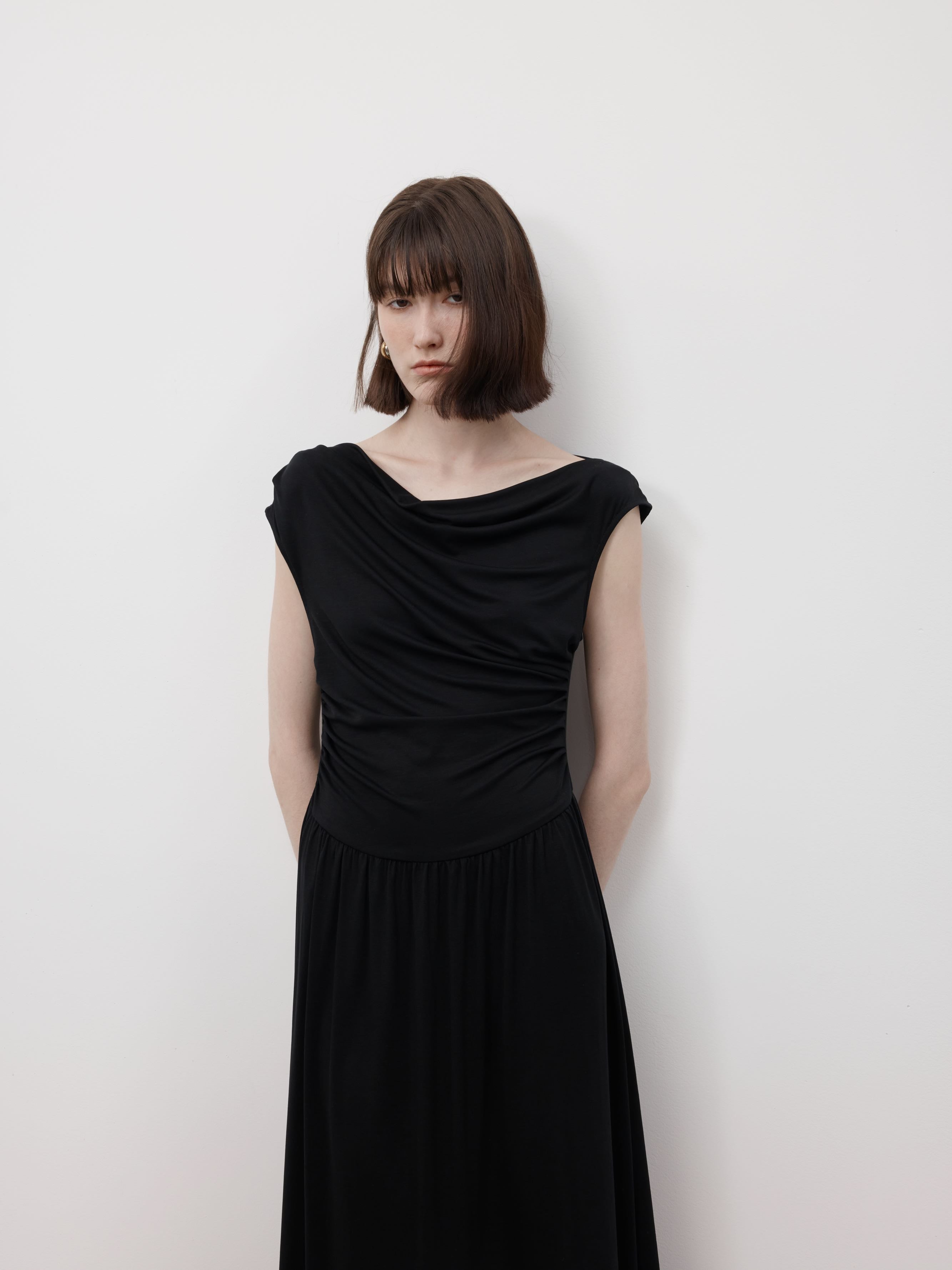 Nyx Draped Long Dress