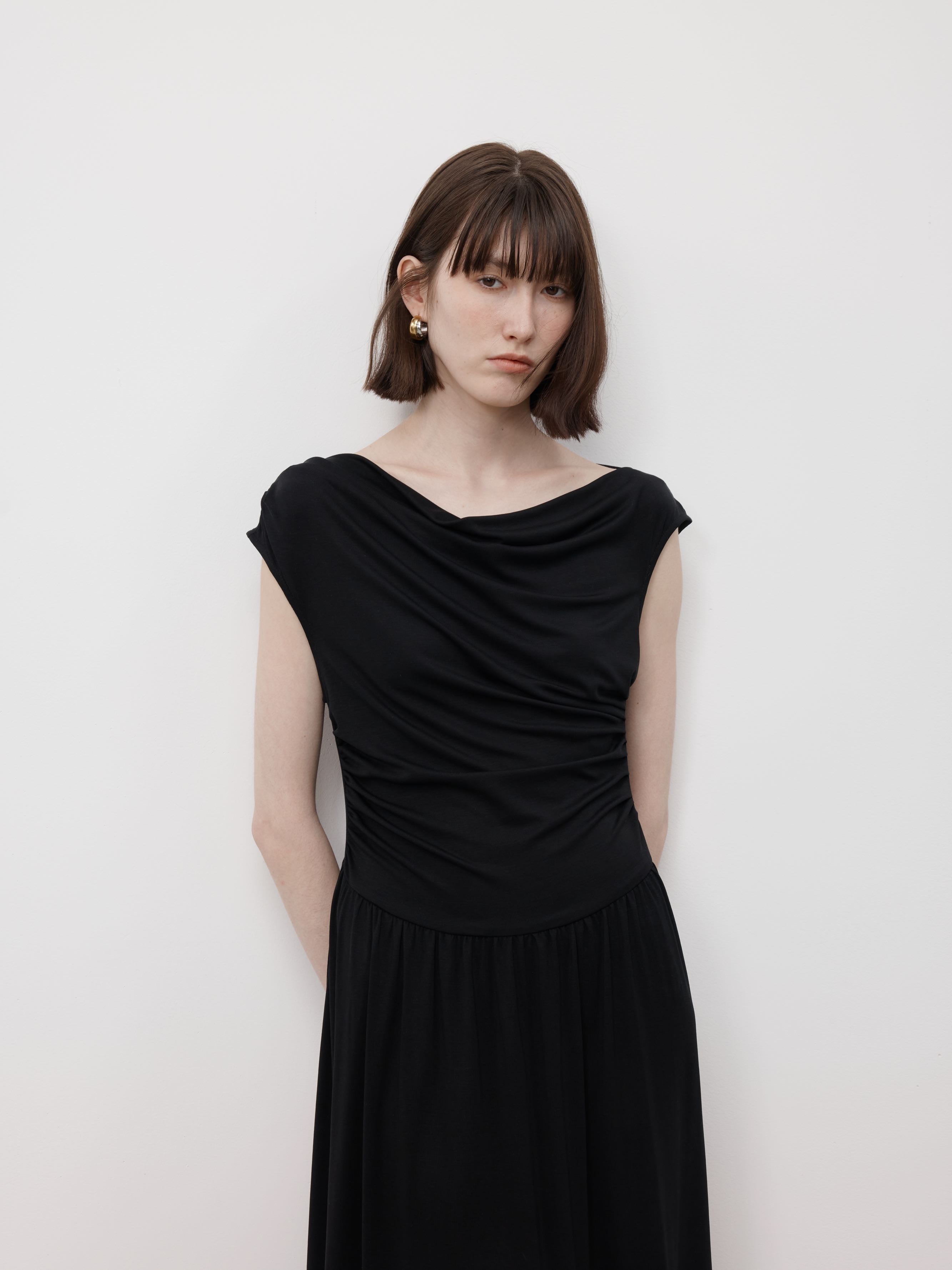 Nyx Draped Long Dress