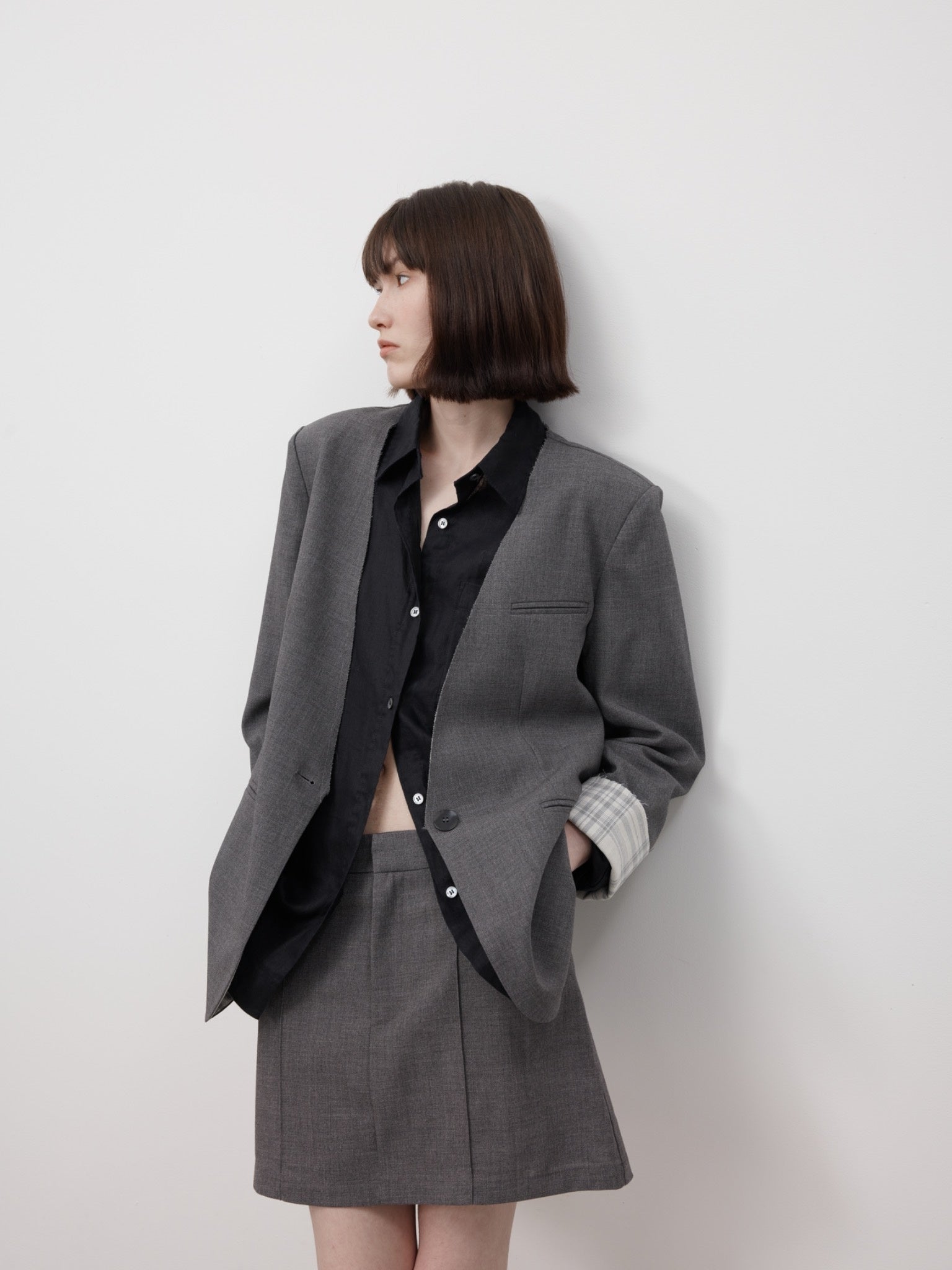 Arden Raw Blazer Set