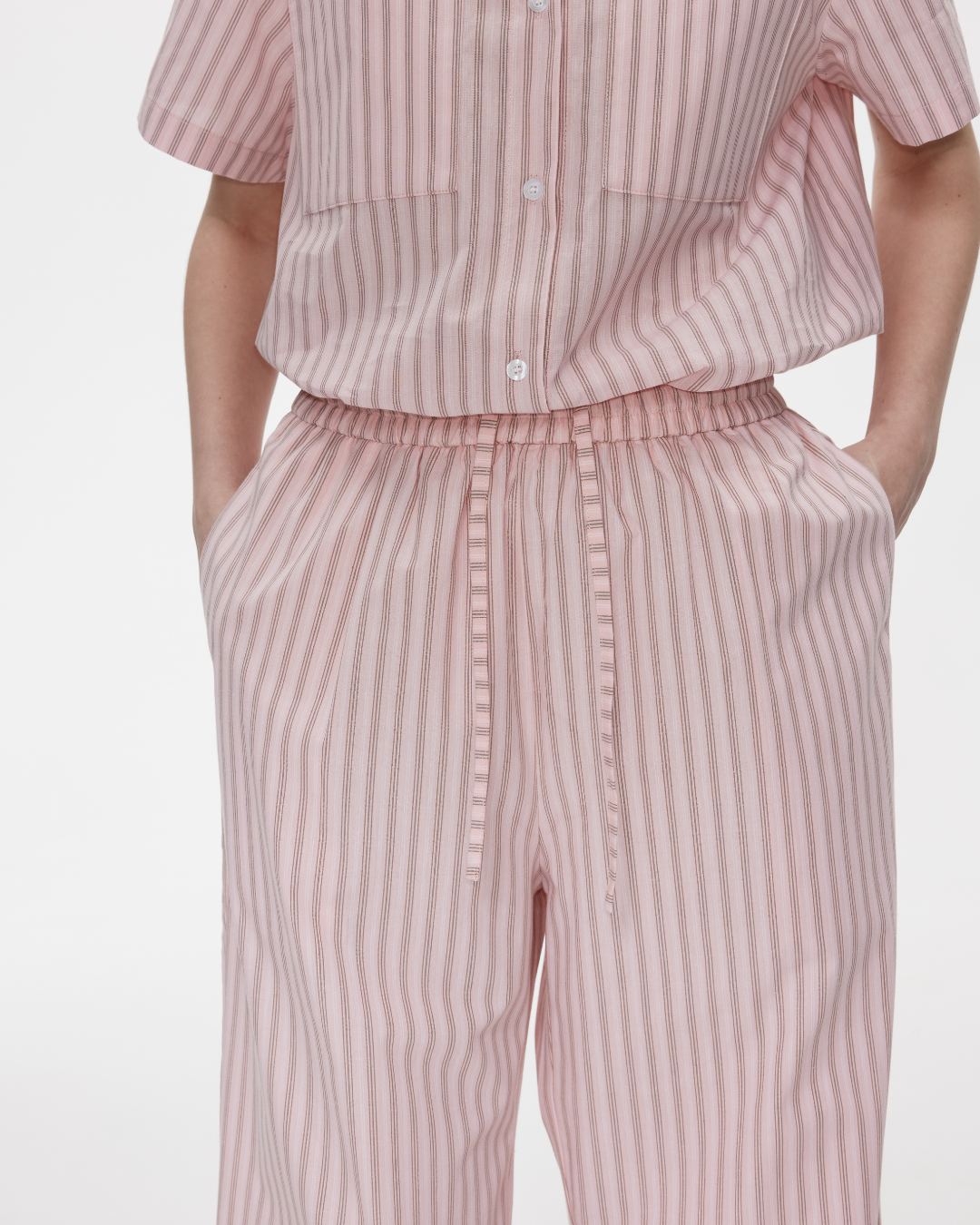 Naeun Stripes Cotton Pants